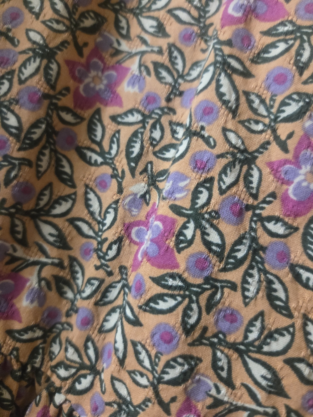 Universal Thread Floral Midi Dress in Pink and Brown Tones - Picture 2 of 4